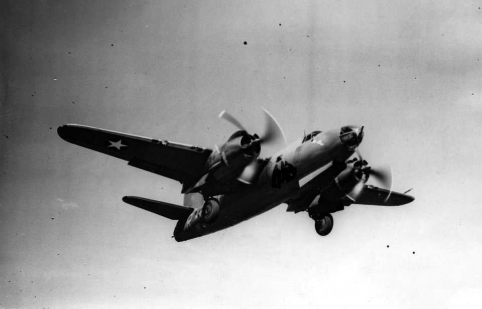 323d Bombardment Group - B-26 Marauder taking off