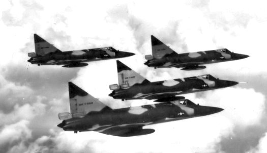32d Fighter-Interceptor Squadron Convair F-102 Delta Daggers Four-Ship formqtaion