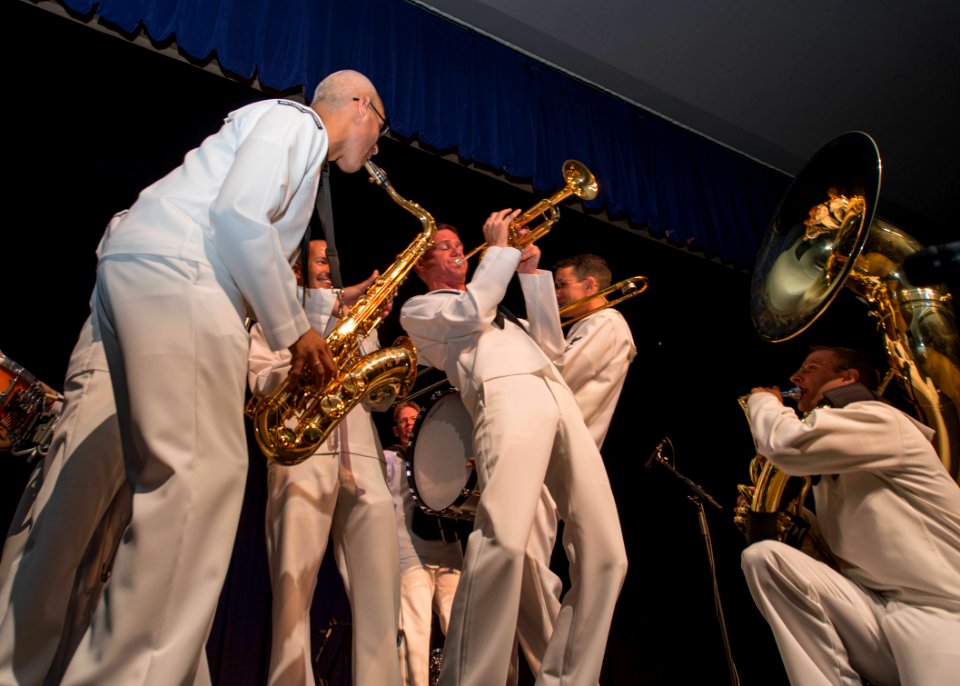 32nd Street Brass Band performs during Oklahoma City Navy Week. (21680937138)
