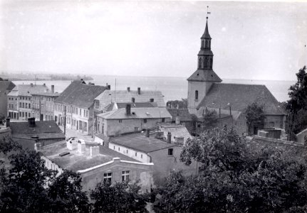 33 Cammin in Pommern 1935 - Widok z wieży katedralnej na południową część miasta i kościół NMP photo