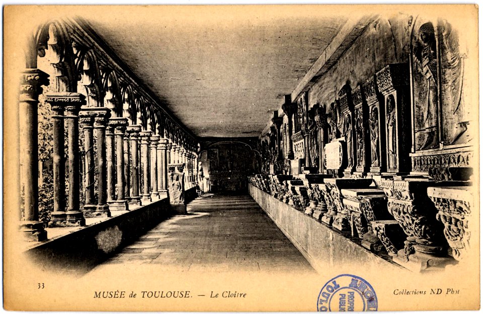 33. Musée de Toulouse. Le Cloître. Collections ND Phot. - FRAC31555 9Fi1657