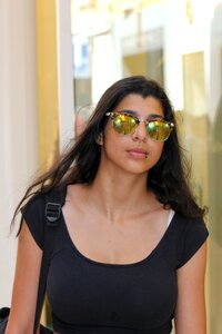 Hair glasses beautiful