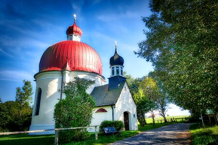 Church tree chapel photo