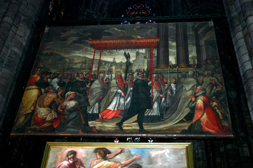 3369 - Milano, Duomo - Fiammenghino, Si reca in processione con il santo chiodo (1602) - Foto Giovanni Dall'Orto, 6-Dec-2007