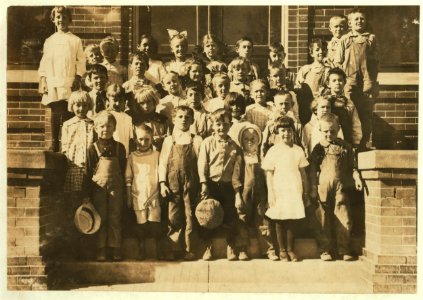 34 children present at the Grant School, Ft. Morgan, Colo., five weeks after school opened, out of a possible 200 that will be here when the beet work is over. They will overflow, this year, LOC nclc.00367