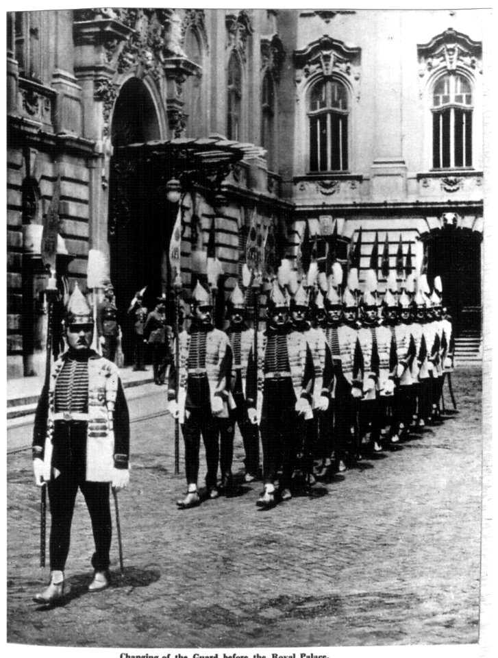 34. Eucharisztikus Világkongresszus, Budapest,, Őrségváltás a Királyi Palotában 1938 (2)