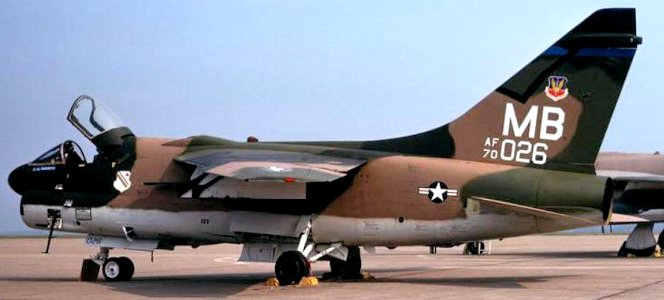 355th Tactical Fighter Squadron A-7D Corsair II 70-1026