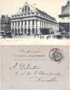 37 Lille. — Vue sur le Théâtre - LL