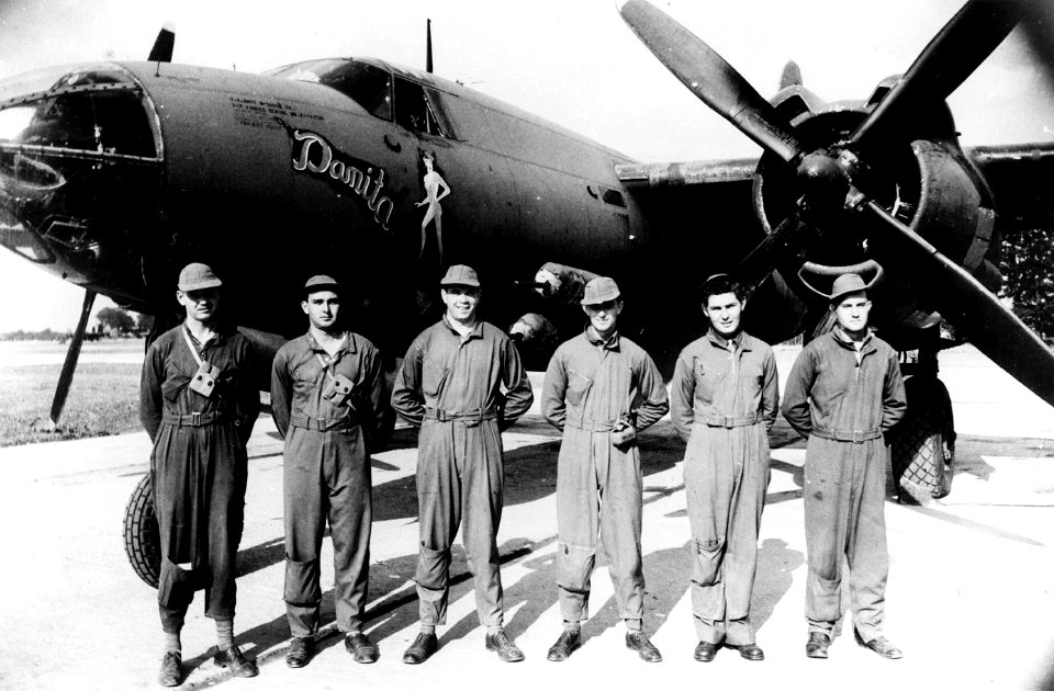 387th Bombardment Group - Crew of Martin B-26 Marauder Damita