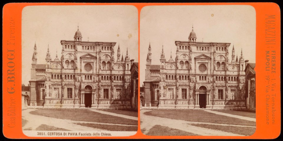 3851. CERTOSA DI PAVIA Facciata della Chiesa.