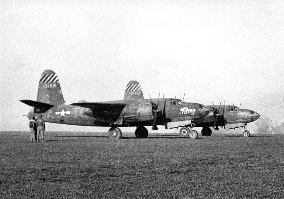 387th Bombardment Group - Martin B-26 Marauders in Fog
