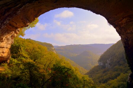 Cave stone landscape photo