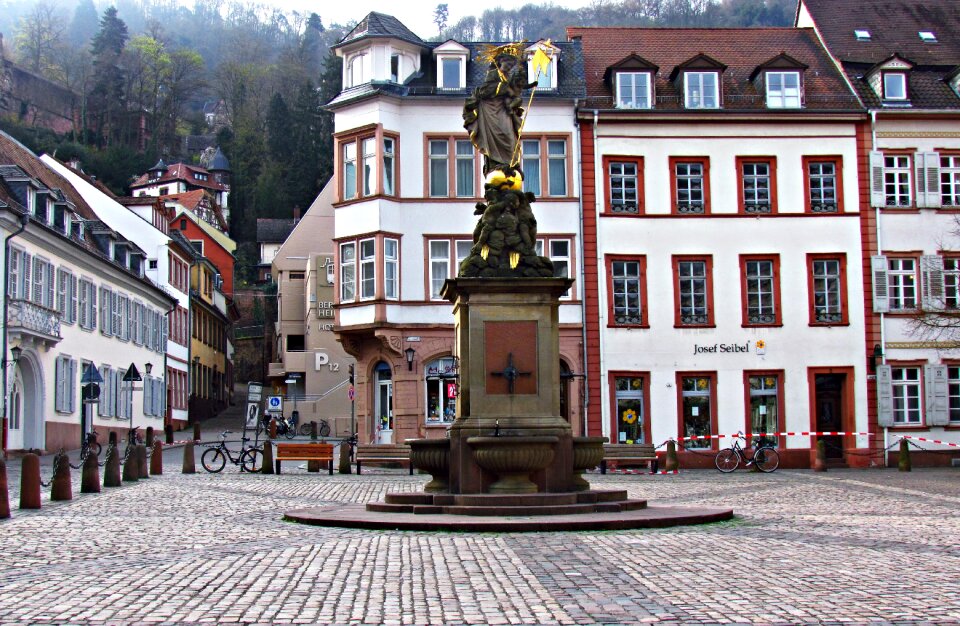 Old houses city street