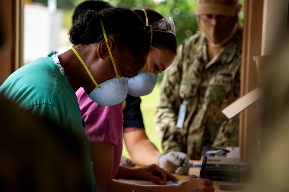 3rd Medical Battalion staff conducts turnover with U.S. Naval Hospital Guam 200507-M-RB959-1035 (49870818052)