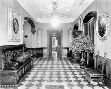 4. John M. Davies House, Entrance Hall, Looking East