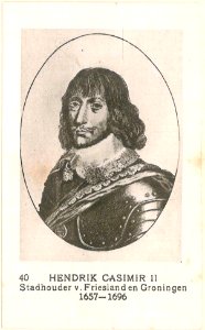 40 Hendrik Casimir II, Stadhouder v. Friesland en Groningen, 1657-1696