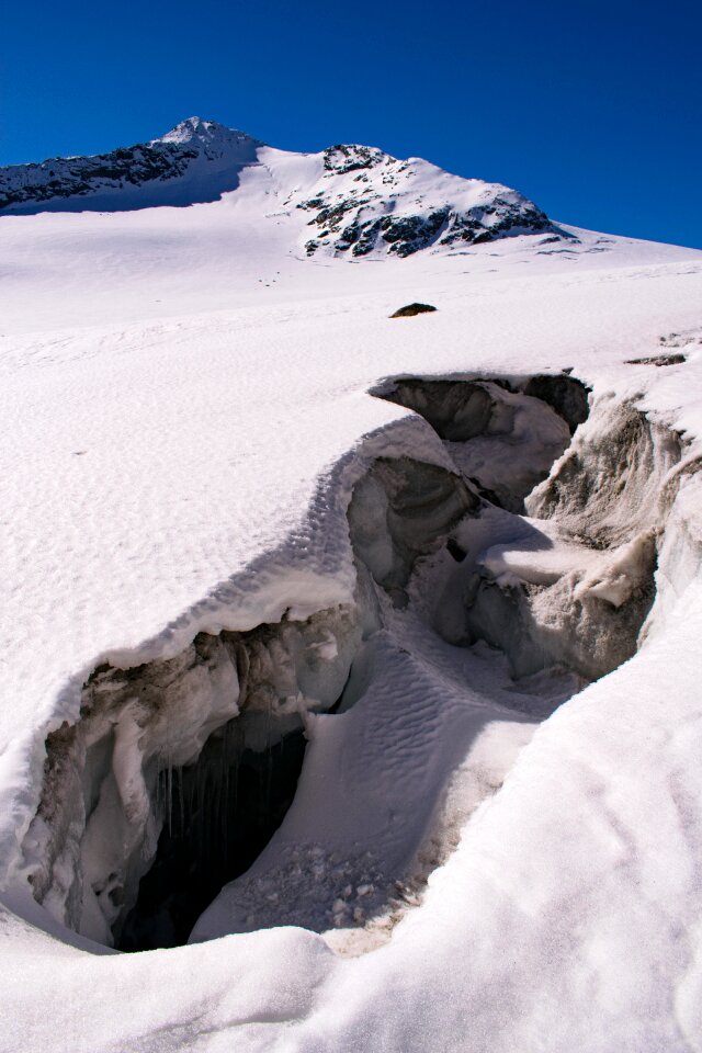 Glacier crack austria