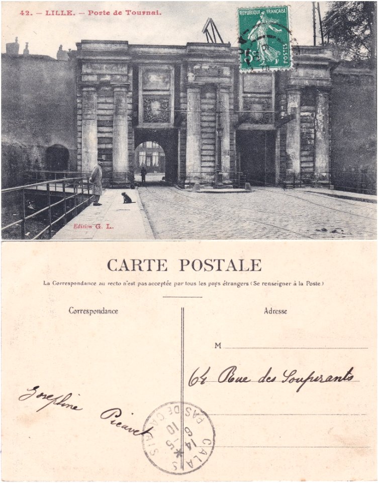 42. — Lille. — Porte de Tournai vº-rº
