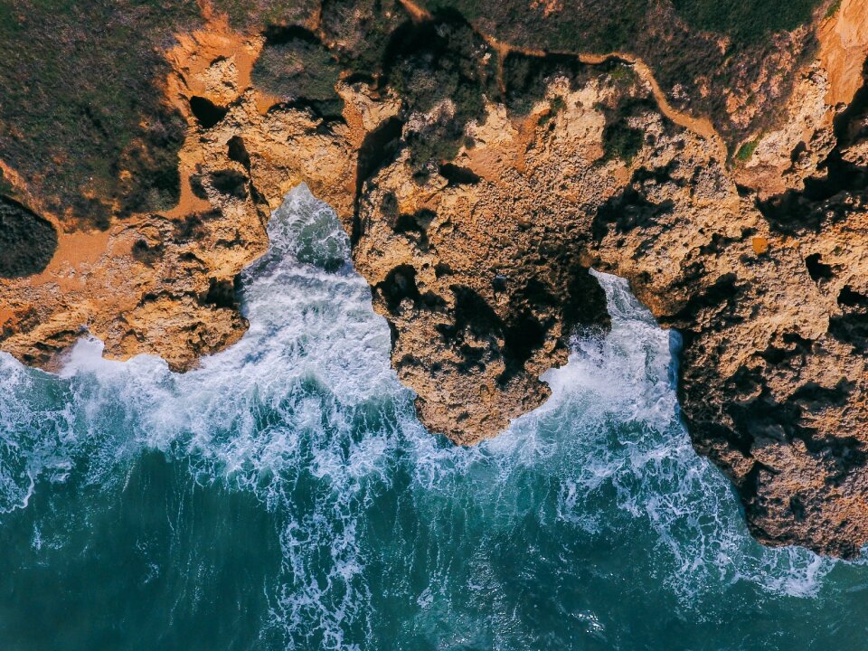 Water waves nature