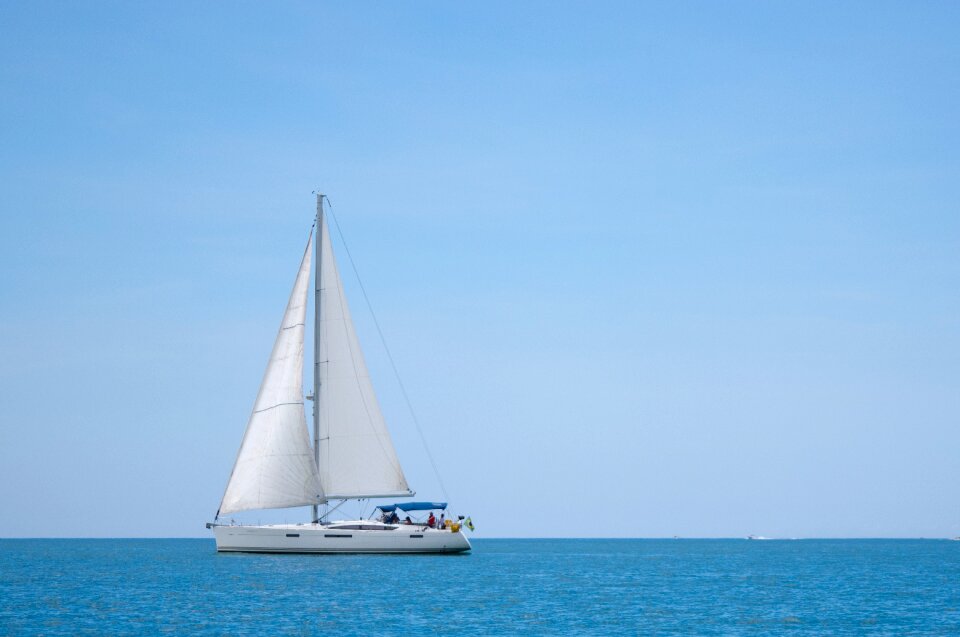 Boats day seascape photo