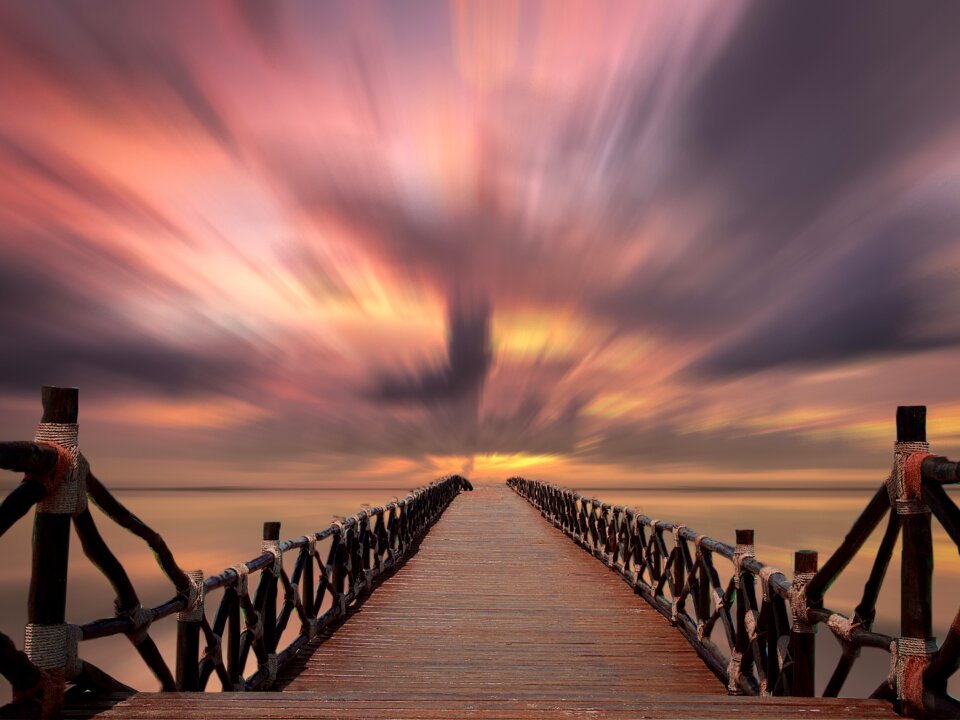 Abendstimmung sunset sea clouds