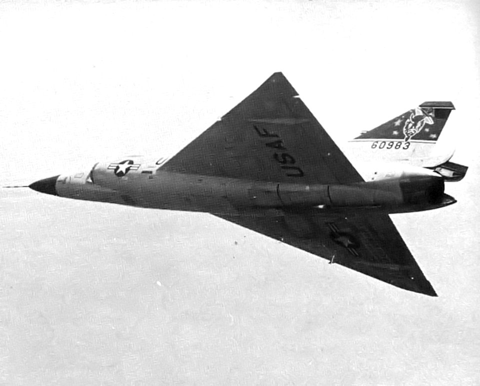431st Fighter-Interceptor Squadron Convair F-102 Delta Dagger 55-0983 in flight
