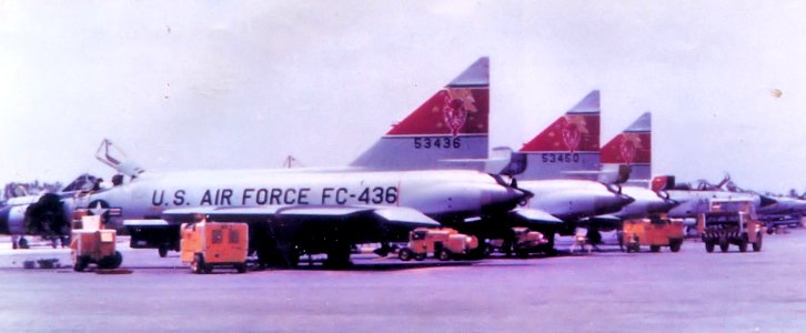 431st Fighter-Interceptor Squadron Convair F-102 Delta Daggers at Wheelus Ramp