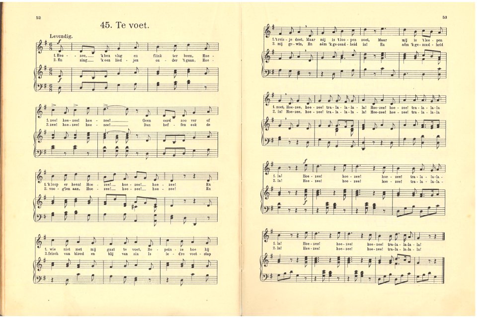 45 Te voet, pagina 52 & 53