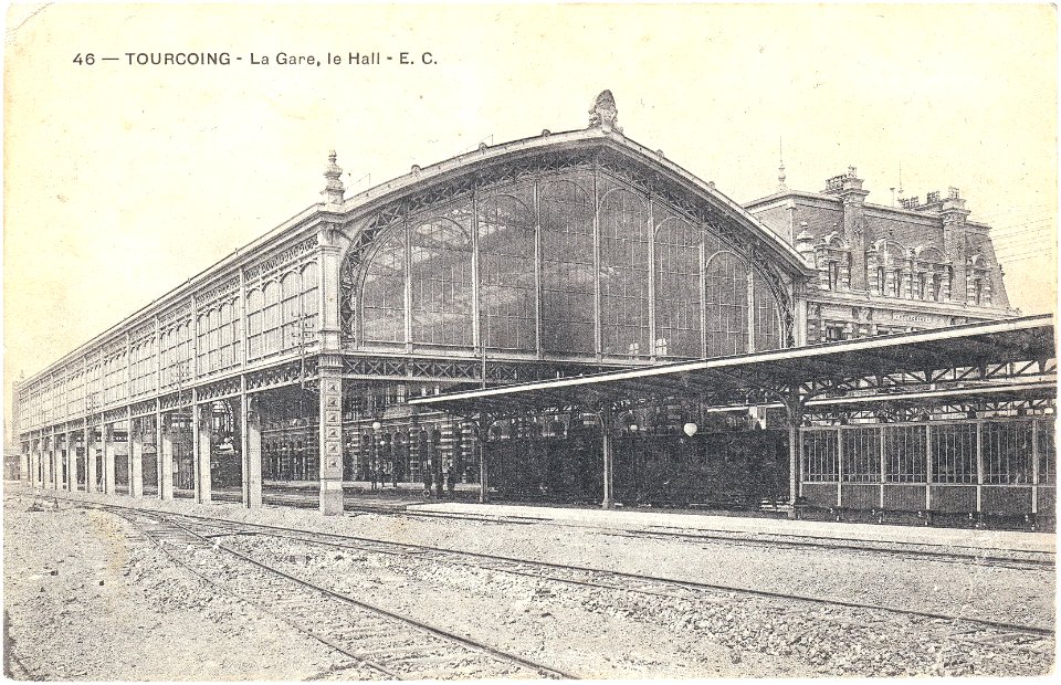 46 - Tourcoing — La Gare, le Hall - E. C