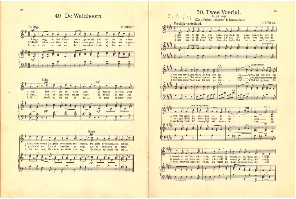 49 De Waldhoorn, pagina 60 & 50 Twee Voerlui, pagina 61
