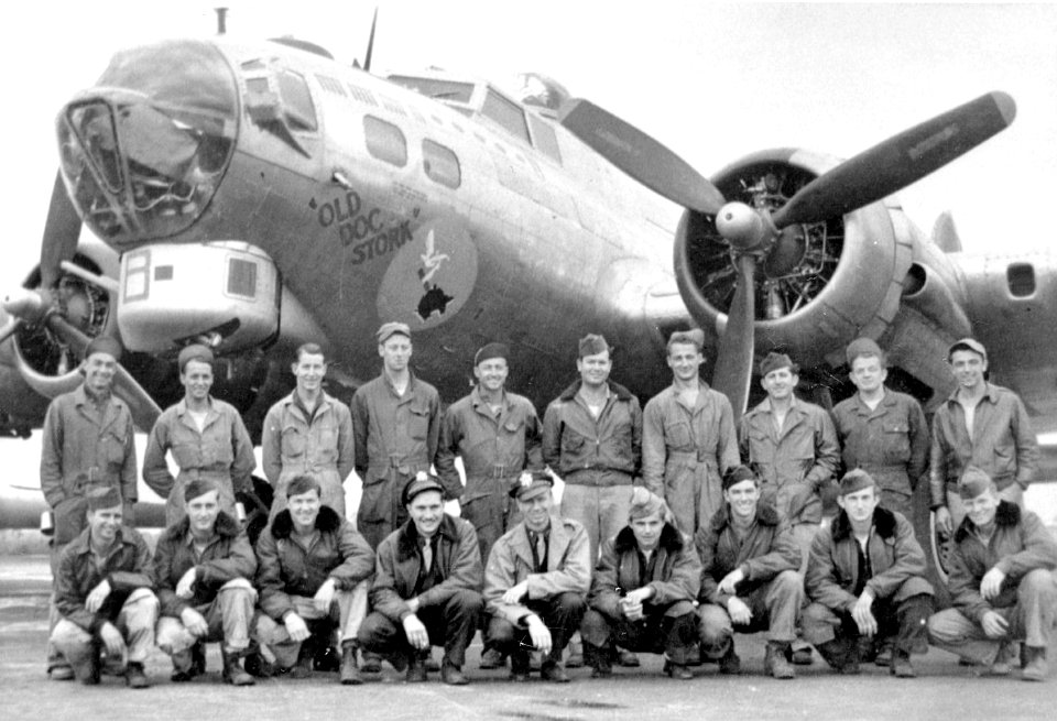 490th Bombardment Group - B-17G Flying Fortresses 44-83254 Crew