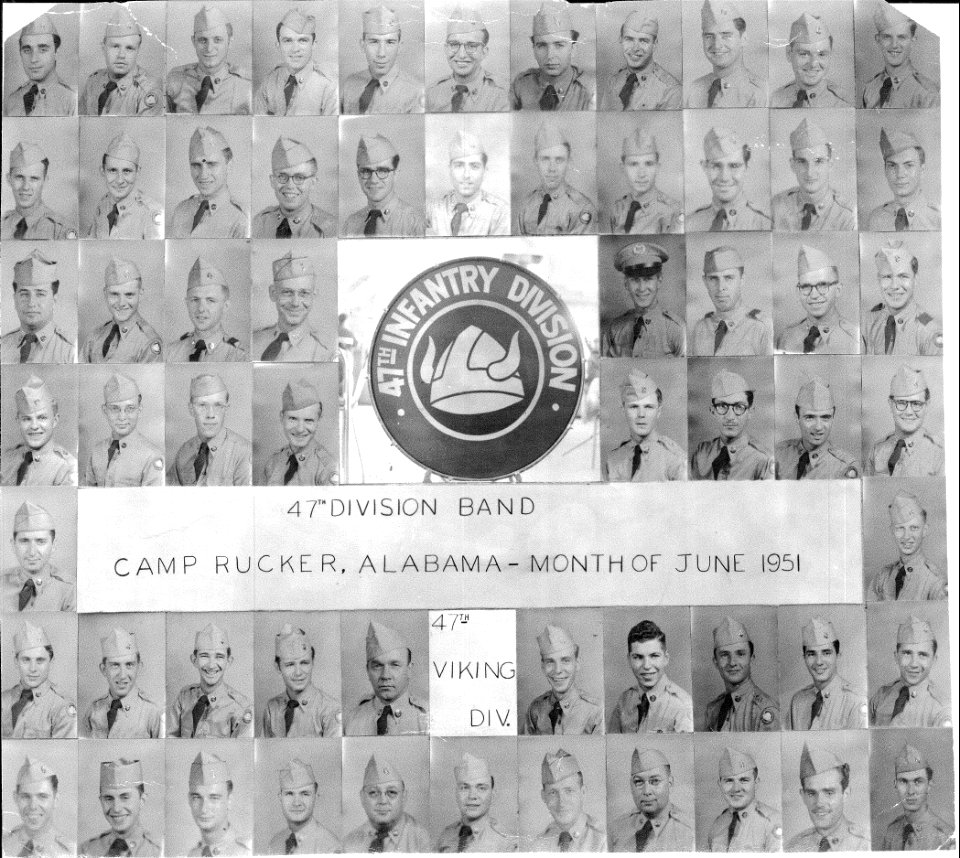 47th Infantry Division Band Unit Photo at Camp Rucker