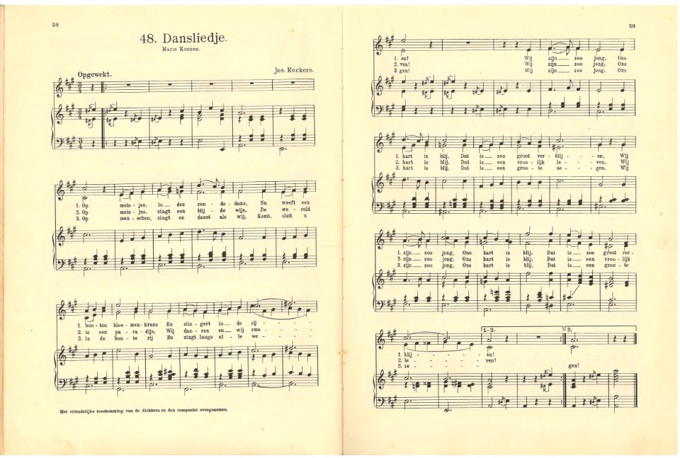 48 Dansliedje, pagina 58 & 59