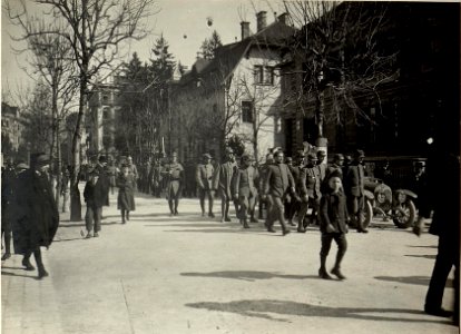 497 Mann, 16 Offiziere bei St.Lucia am 17.III.1916 gefangen genommen. (in Villach.) (BildID 15468767)