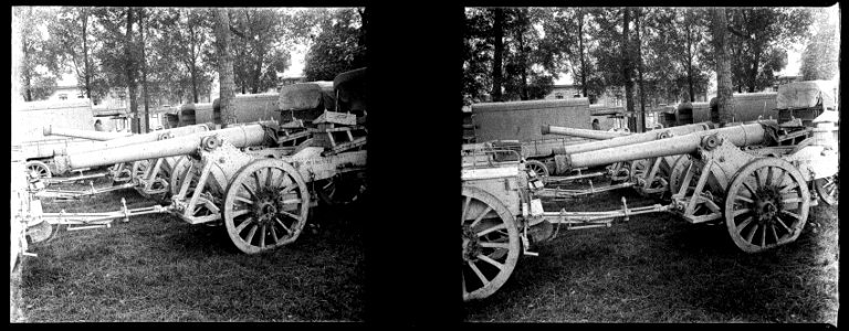 4e d'artillerie. 120 long. Amiens-Rivery - Fonds Berthelé - 49Fi129