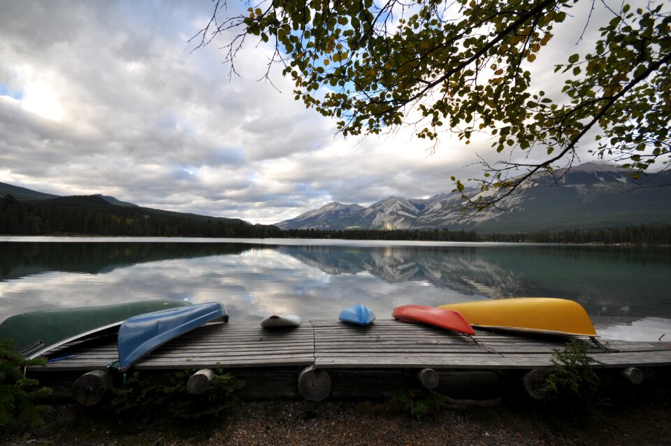 Reflection scenery mountain