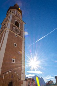 Steeple summer landscape