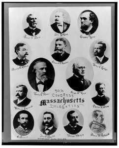 50th Congress Massachusetts Delegation - Brady & Handy Photo, Wash., D.C. LCCN2001695640