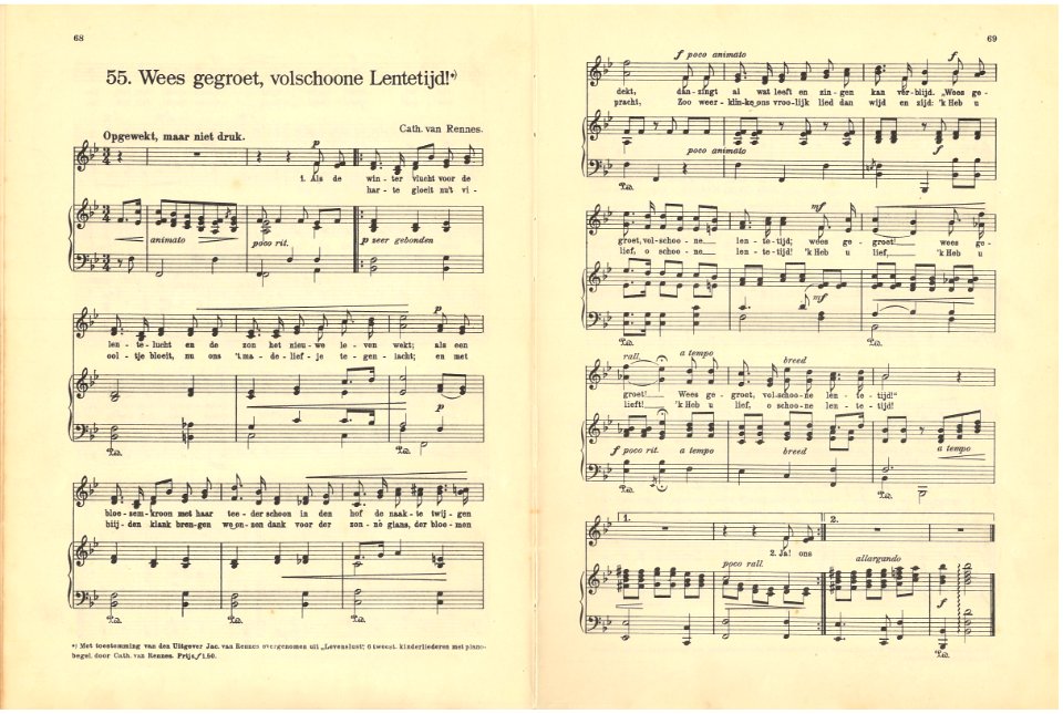 55 Wees gegroet, volschoone Lentetijd, pagina 68 & 69