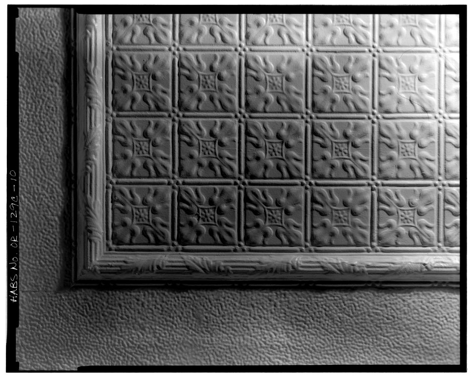 5495 Chugath Street McBride Hall - detail of ceiling - Chemawa Indian School - Salem Oregon