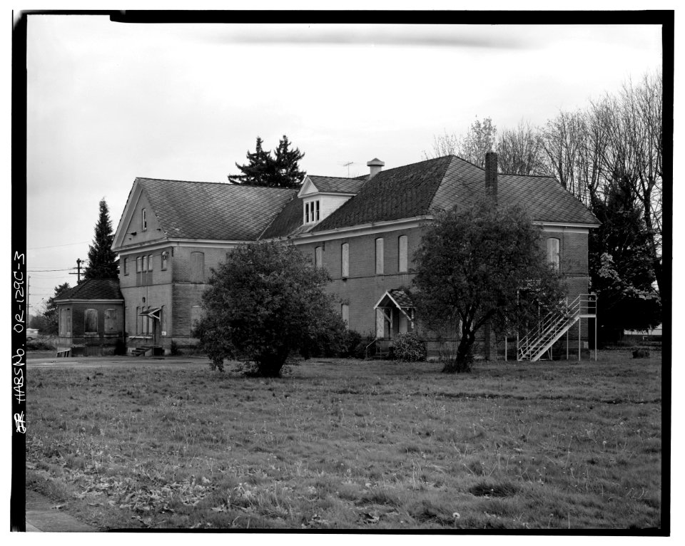 5495 Chugath Street McBride Hall - view from southwest - Chemawa Indian School - Salem Oregon