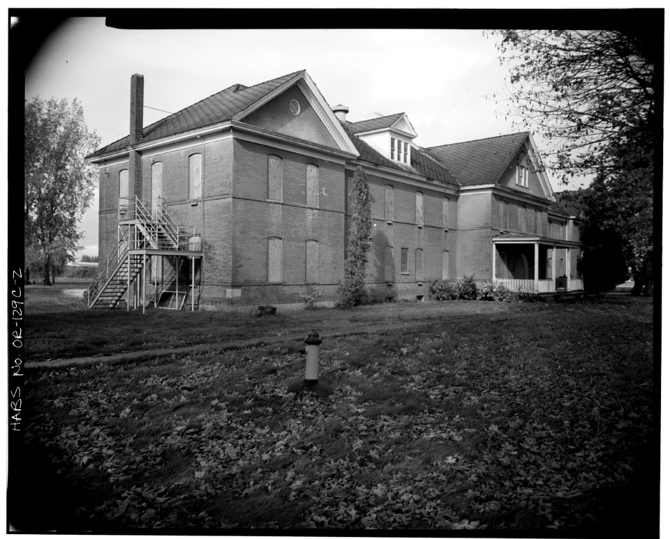5495 Chugath Street McBride Hall - view from southeast - Chemawa Indian School - Salem Oregon