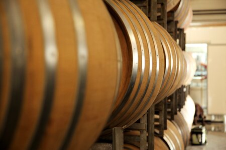 Oak barrels wine barrel