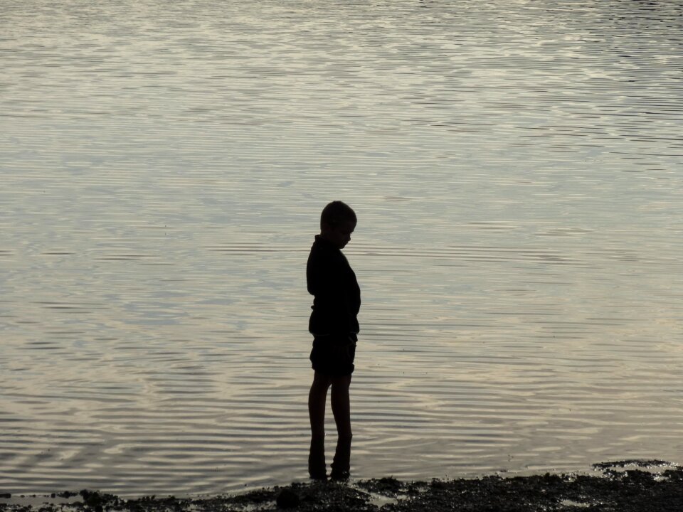 Lake silent meditation