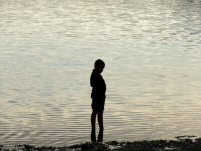 Lake silent meditation