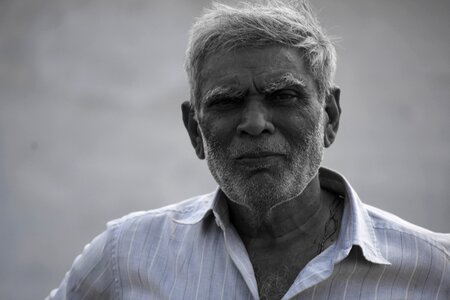 Man portrait outdoors