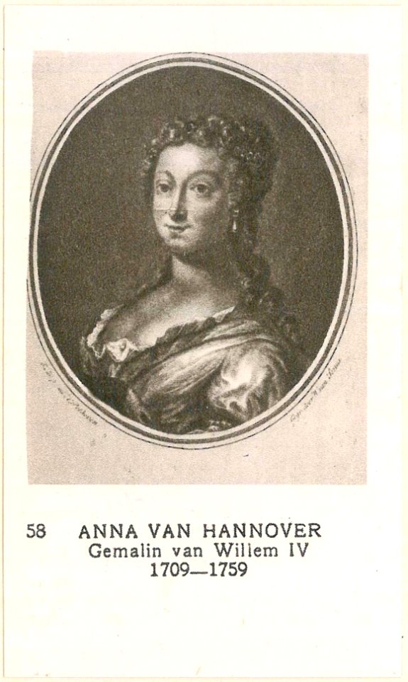 58 Anna van Hannover, Gemalin van Willem IV, 1709-1759