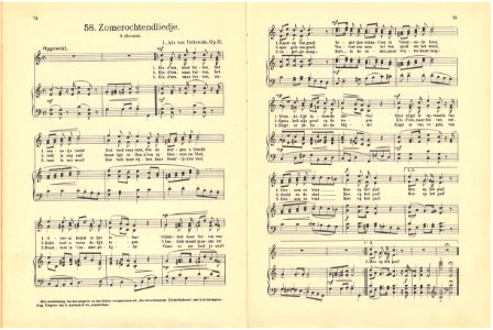 58 Zomerochtendliedje, pagina 74 & 75