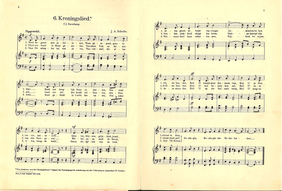 6 Kroningslied, pagina 6 & 7
