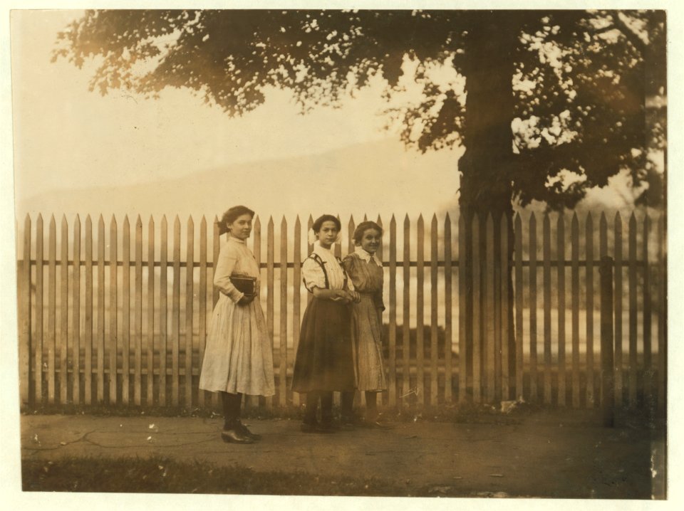 6-30 A.M. Three of the young girls working in Holden-Leonard Co., Bennington, Vt. Work slack, and the force small. LOC nclc.01840
